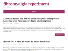 Tablet Screenshot of fibromyalgiaexperiment.com